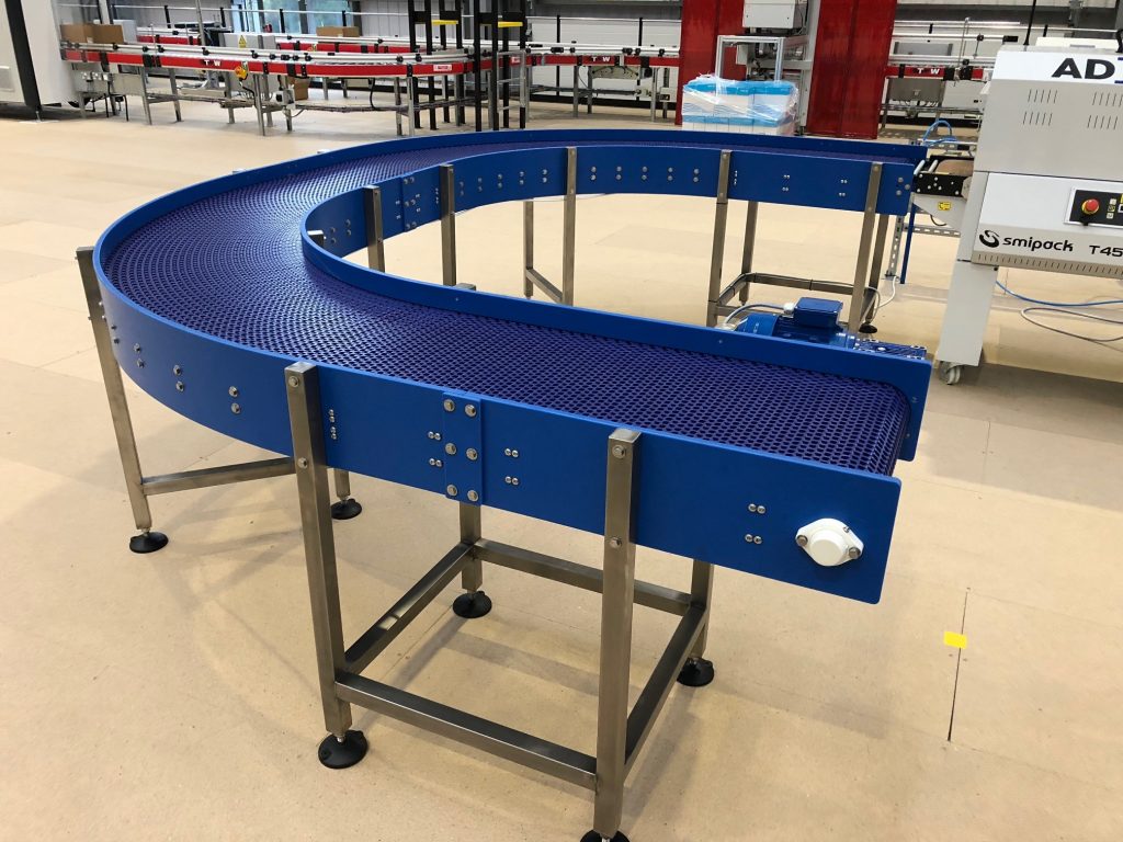 Radius Conveyors Carousel & Swan Neck UPM Conveyors